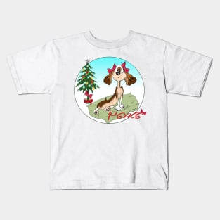 Cartoon Spaniel. Christmas. Kids T-Shirt